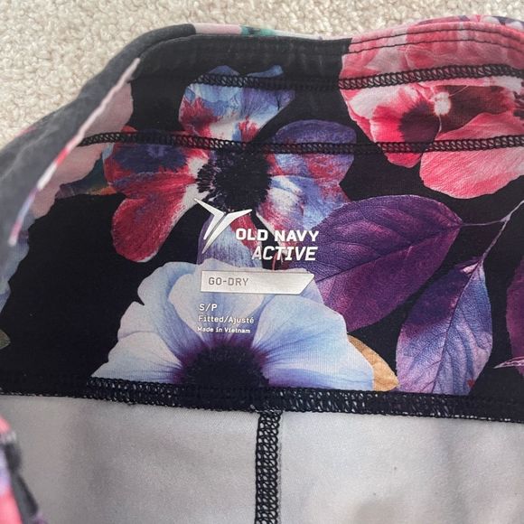 Old navy active floral stripe pants size S - Picture 7 of 11